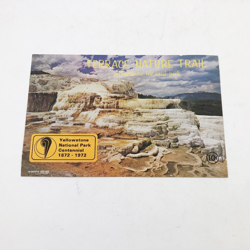 1972 Yellowstone Centennial Terrace Nature Trail Brochure 8 pages